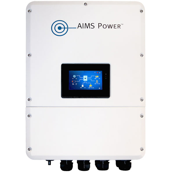 AIMS Power Hybrid Inverter Charger 9.6 kW Power Output 15 kW Solar Input Grid Tie & Battery Back Up