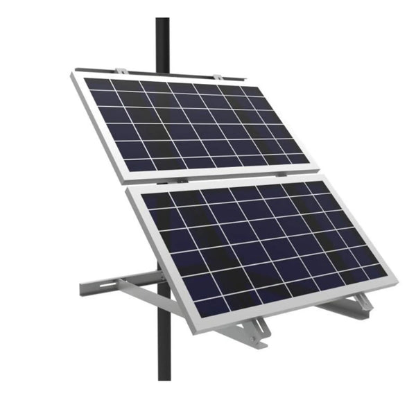 AIMS Power Adjustable Solar Side Pole Mount Bracket – Fits 2 Panels