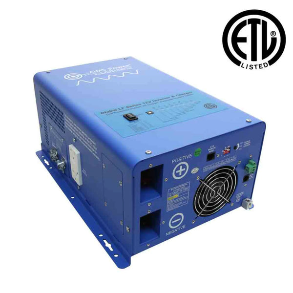 AIMS Power 1000 Watt Pure Sine Inverter Charger – ETL Listed Conforms to UL458 / CSA Standards